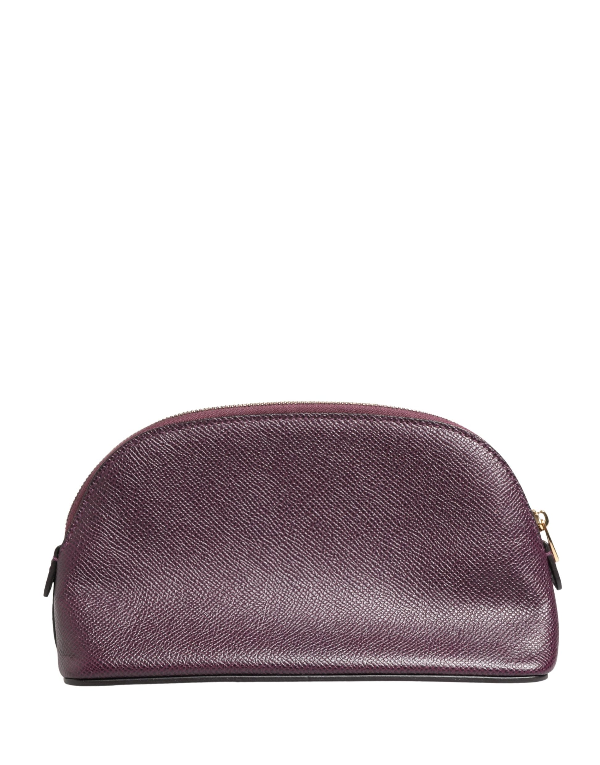 Card Case by Dolce & Gabbana for women in calfskin leather purple features a polished Calfskin Leather Card Case design with polished zip-around.