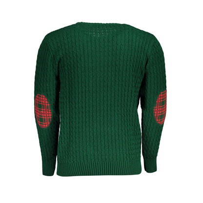 Sweatshirt by U.S. Grand Polo for men in acrylic green features an exquisite silhouette, showcasing and details for a exquisite look.