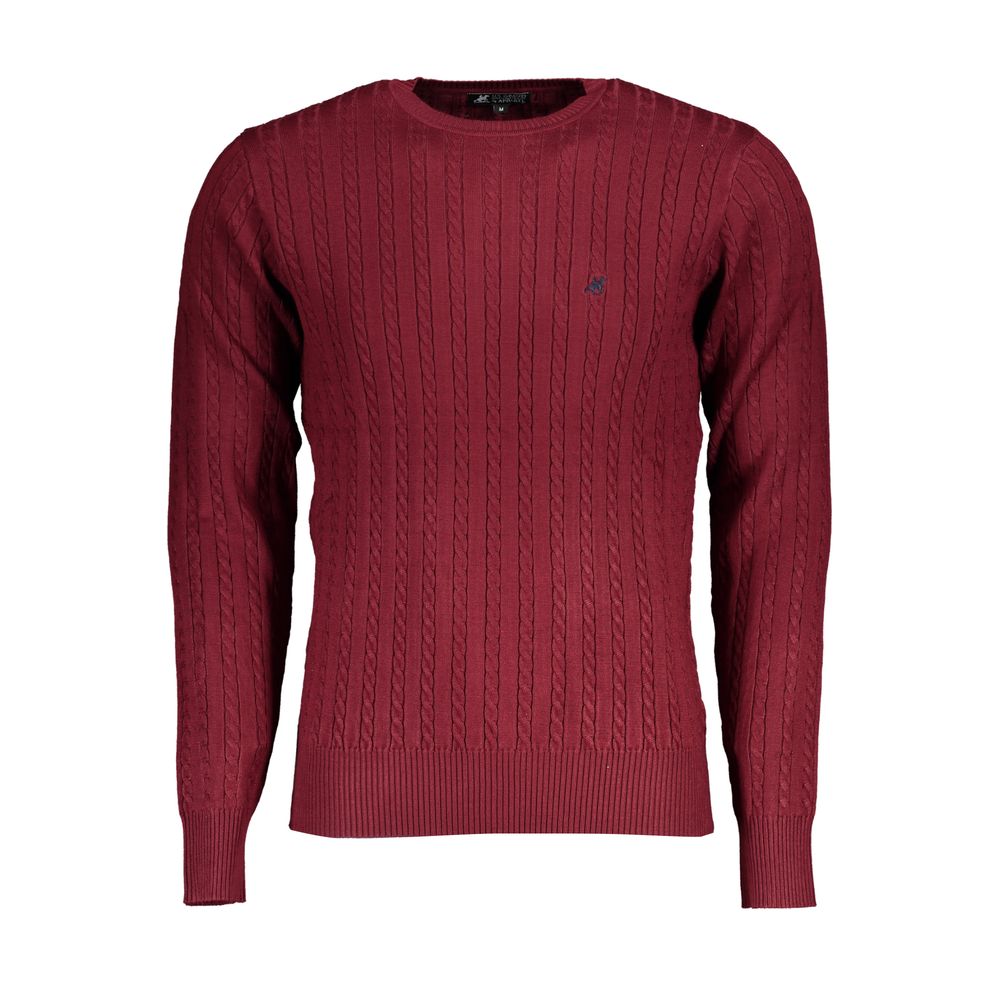 Sweatshirt by U.S. Grand Polo for men in nylon & viscose red features a unrivaled silhouette with a refined crew neckline and unrivaled detailing for a sophisticated look.