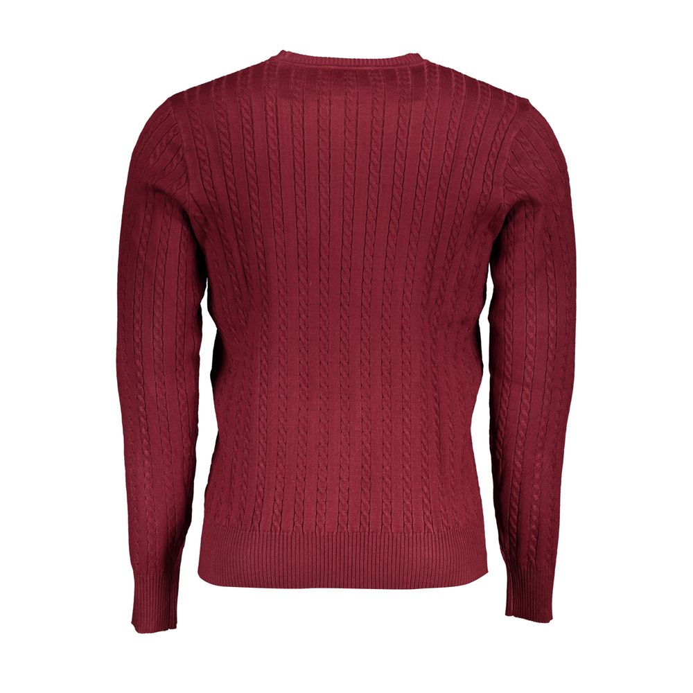 Sweatshirt by U.S. Grand Polo for men in nylon & viscose red features an exquisite silhouette, showcasing and details for a exquisite look.