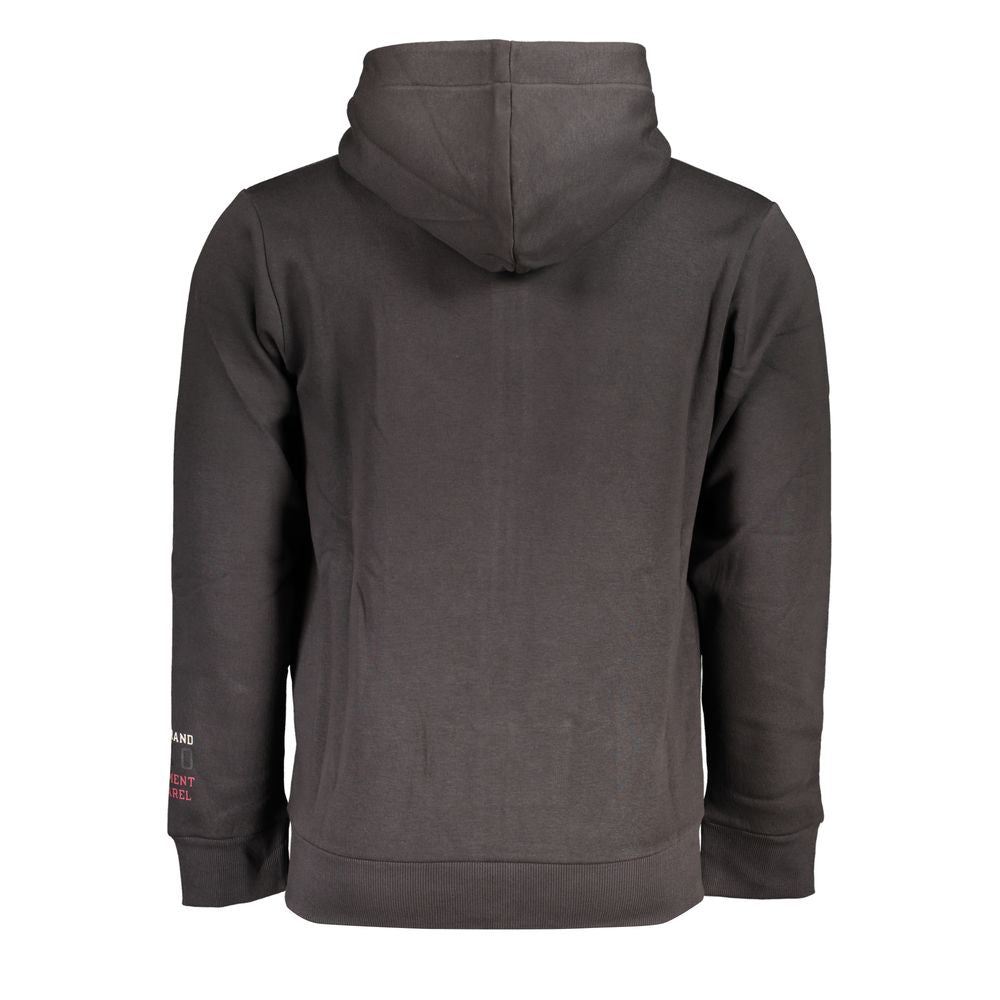Hooded Sweatshirt Hoodie by U.S. Grand Polo for men in cotton polyester gray & print features a edgy silhouette, detailed with a edgy hooded neckline and for a refined finish.