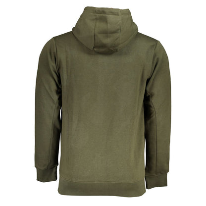 Hooded Sweatshirt Hoodie by U.S. Grand Polo for men in cotton polyester green features an avant-garde silhouette, showcasing a sophisticated hooded neckline and detail for a truly avant-garde finish.