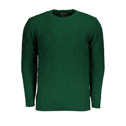 Sweatshirt by U.S. Grand Polo for men in acrylic green & signature features an exquisite silhouette, showcasing and crew neckline details for a exquisite look.