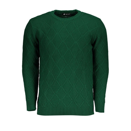 Sweatshirt by U.S. Grand Polo for men in acrylic green & signature features an exquisite silhouette, showcasing and crew neckline details for a exquisite look.