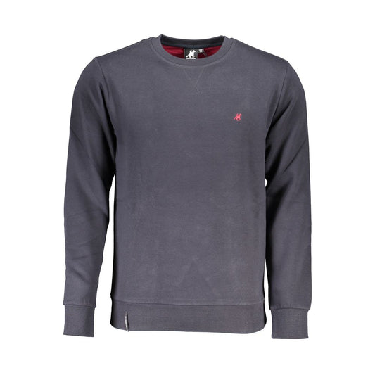 Sweatshirt by U.S. Grand Polo for men in cotton polyester blue features an provocated silhouette, detailed with a provocated and a refined crew neckline for a sophisticated aesthetic.