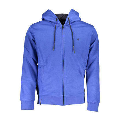 Hooded Sweatshirt Hoodie by U.S. Grand Polo for men in cotton polyester blue features an luminous silhouette, showcasing a sophisticated hooded neckline and for a truly luminous look.