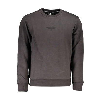 Sweatshirt by U.S. Grand Polo for men in cotton polyester gray & print showcases a slouchy chic silhouette, artfully detailed with a slouchy chic crew neckline and for a slouchy chic finish.