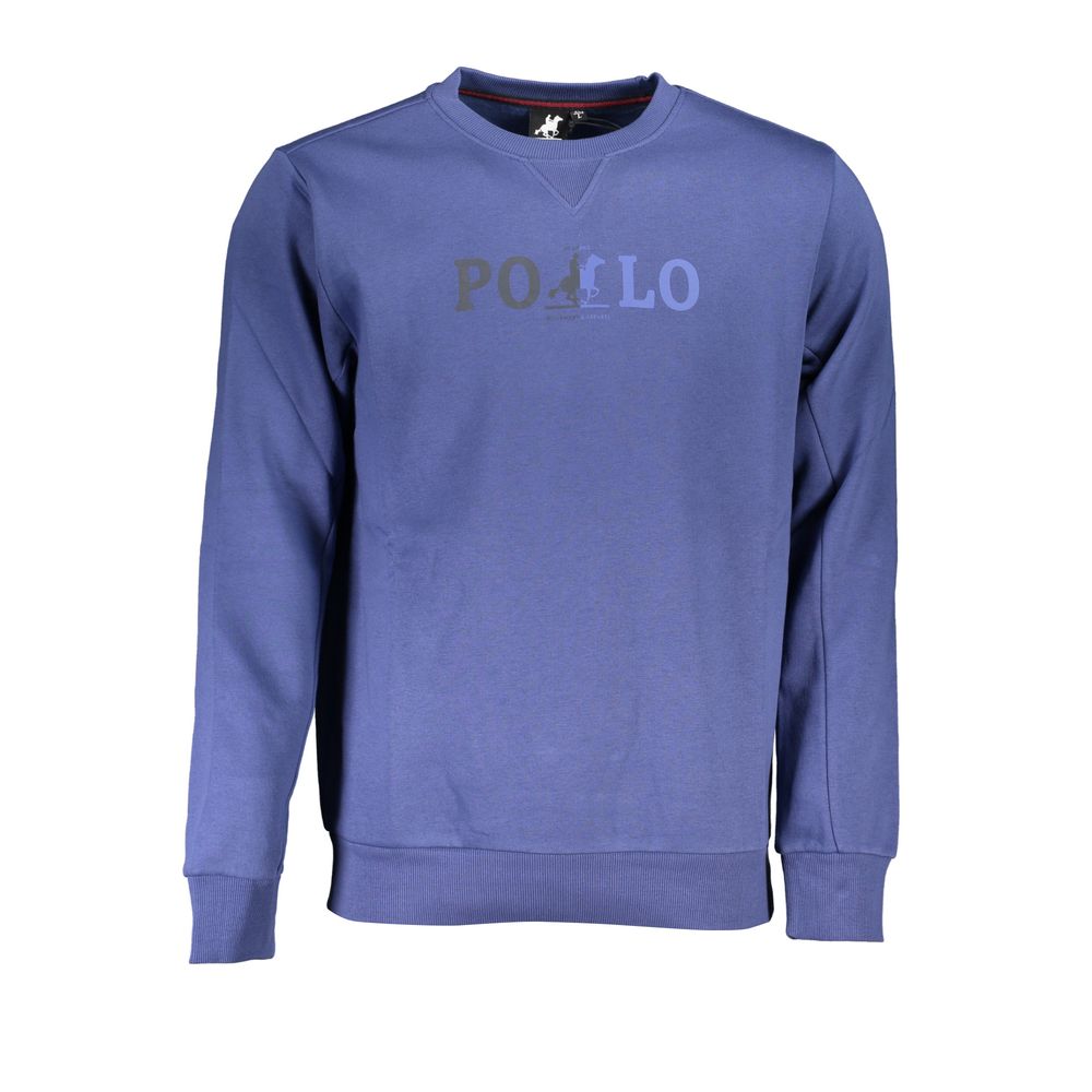 Sweatshirt by U.S. Grand Polo for men in cotton polyester canvas blue & print features a unrivaled silhouette with a refined crew neckline and unrivaled detailing for a sophisticated look.