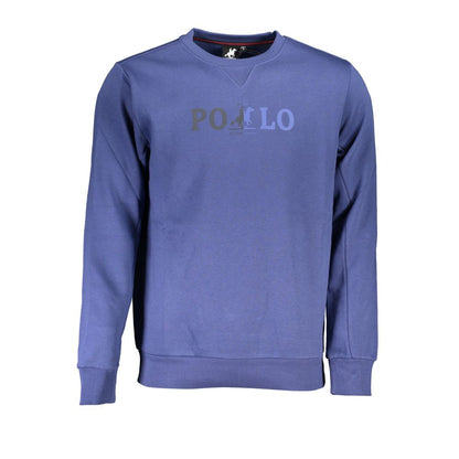 Sweatshirt by U.S. Grand Polo for men in cotton polyester canvas blue & print features a unrivaled silhouette with a refined crew neckline and unrivaled detailing for a sophisticated look.