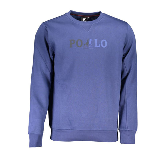 Sweatshirt by U.S. Grand Polo for men in cotton polyester canvas blue & print features a unrivaled silhouette with a refined crew neckline and unrivaled detailing for a sophisticated look.