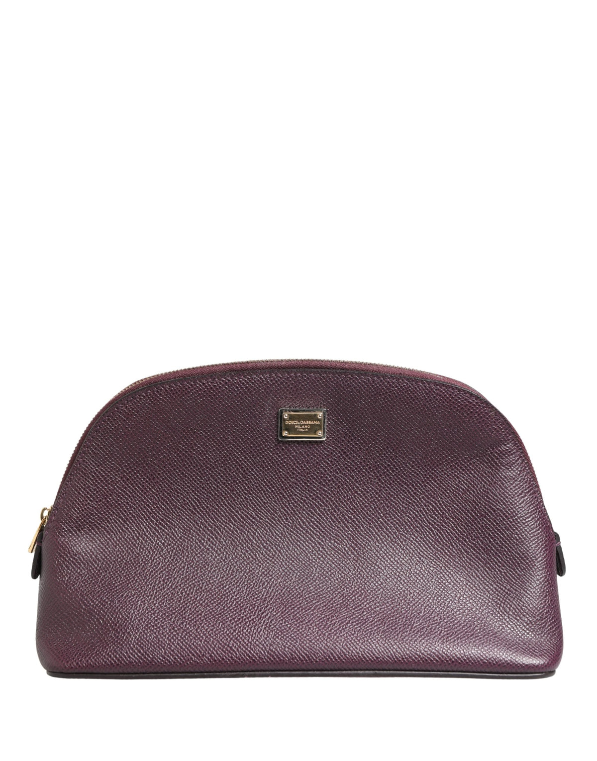 Dolce & Gabbana Calfskin Leather Card Case - Black Purple