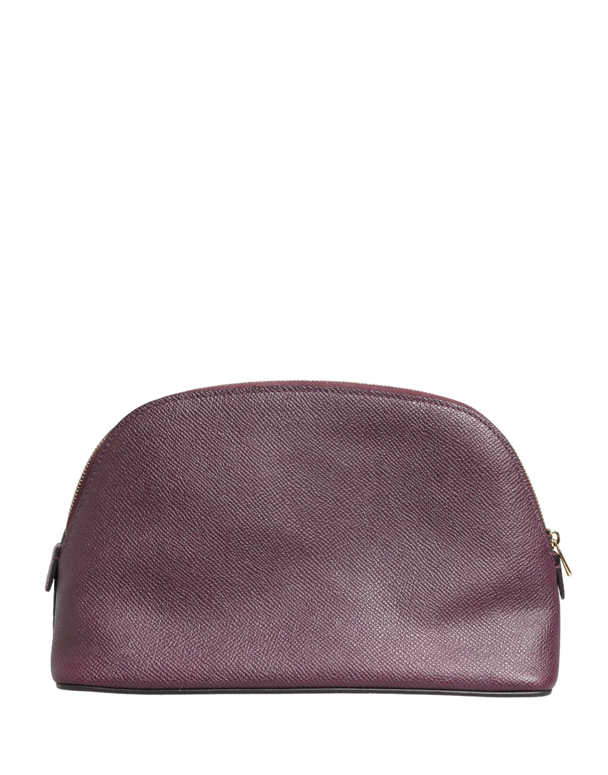 Card Case by Dolce & Gabbana for women in calfskin leather black & purple features an refined design, elegantly showcasing the refined Calfskin Leather Card Case aesthetic while integrating sophisticated zip-around.