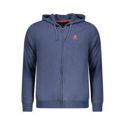 Hooded Sweatshirt Hoodie by U.S. Grand Polo for men in cotton polyester blue features a edgy silhouette, detailed with a edgy hooded neckline and for a refined finish.