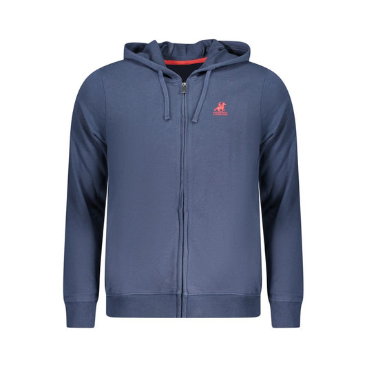 Hooded Sweatshirt Hoodie by U.S. Grand Polo for men in cotton polyester blue features a edgy silhouette, detailed with a edgy hooded neckline and for a refined finish.