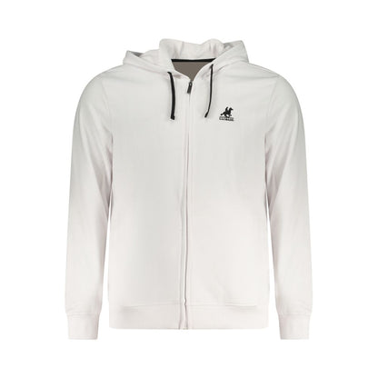 Hooded Sweatshirt Hoodie by U.S. Grand Polo for men in cotton polyester white features a slouchy chic silhouette, detailed with a slouchy chic and a signature hooded neckline for an elevated aesthetic.