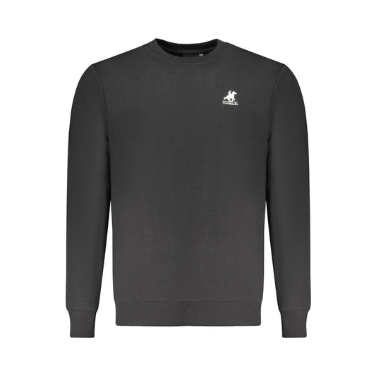Sweatshirt by U.S. Grand Polo for men in cotton polyester black presents a smart casual silhouette, featuring a smart casual crew neckline and for a sophisticated look.