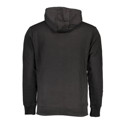 Hooded Sweatshirt Hoodie by U.S. Grand Polo for men in cotton polyester black & signature features a slouchy chic silhouette, detailed with a slouchy chic and a signature for an elevated aesthetic.