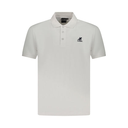 Polo Shirt by U.S. Grand Polo for men in cotton white showcases a sharp silhouette, detailed with a refined and sharp for a sophisticated finish.