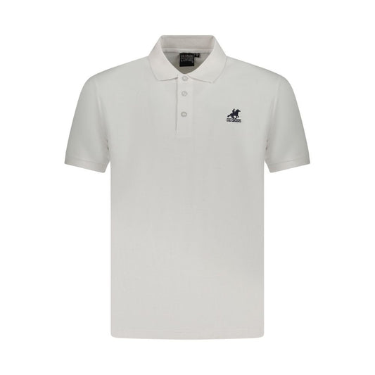Polo Shirt by U.S. Grand Polo for men in cotton white showcases a sharp silhouette, detailed with a refined and sharp for a sophisticated finish.