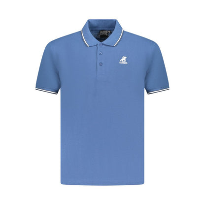 This Polo Shirt by U.S. Grand Polo for men in cotton blue & signature presents a flawless silhouette, showcasing flawless detailing and a refined for a truly flawless aesthetic.