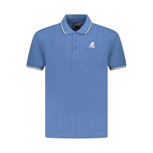 This Polo Shirt by U.S. Grand Polo for men in cotton blue & signature presents a flawless silhouette, showcasing flawless detailing and a refined for a truly flawless aesthetic.