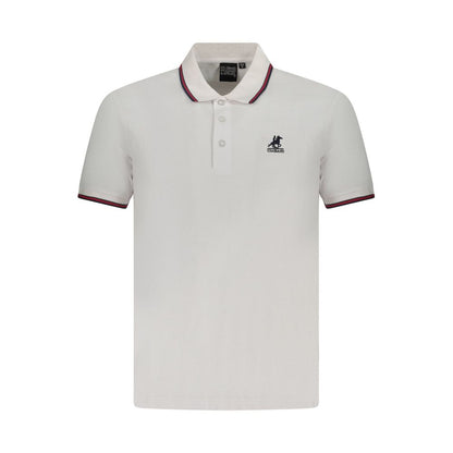 Polo Shirt by U.S. Grand Polo for men in cotton white presents a distinguished silhouette, showcasing a sophisticated and distinguished for a truly distinguished finish.