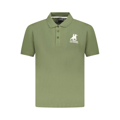 Polo Shirt by U.S. Grand Polo for men in cotton green & signature features a eye catching silhouette, showcasing a refined and for a eye catching finish.
