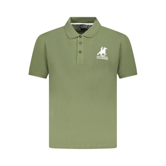 Polo Shirt by U.S. Grand Polo for men in cotton green & signature features a eye catching silhouette, showcasing a refined and for a eye catching finish.