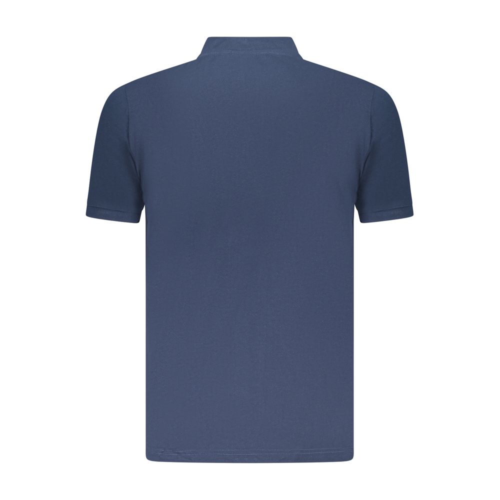Polo Shirt by U.S. Grand Polo for men in cotton blue presents a distinguished silhouette, showcasing a sophisticated and distinguished for a truly distinguished finish.
