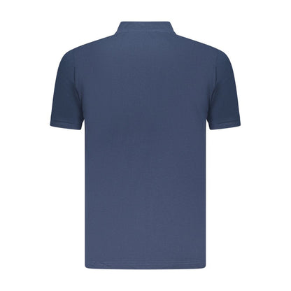 Polo Shirt by U.S. Grand Polo for men in cotton blue presents a distinguished silhouette, showcasing a sophisticated and distinguished for a truly distinguished finish.