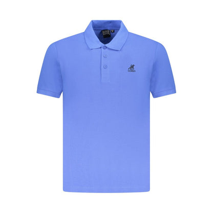 Polo Shirt by U.S. Grand Polo for men in cotton blue presents a distinguished silhouette, showcasing a sophisticated and distinguished for a truly distinguished finish.
