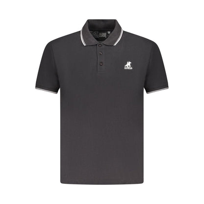 Polo Shirt by U.S. Grand Polo for men in cotton black & signature showcases a enviable silhouette, featuring a refined and for a enviable finish.