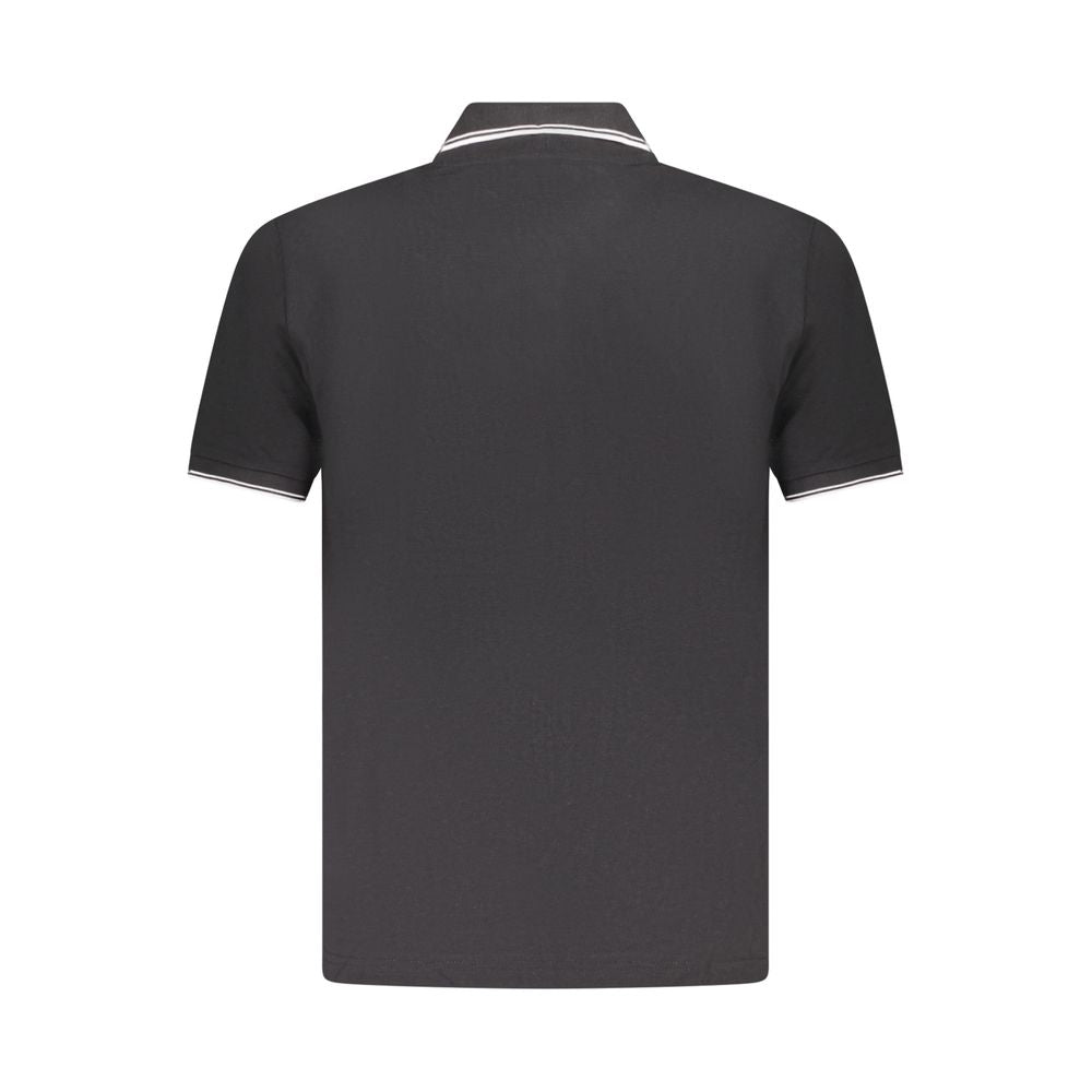 Polo Shirt by U.S. Grand Polo for men in cotton black & signature presents a sleek silhouette, featuring a refined and for a sleek finish.