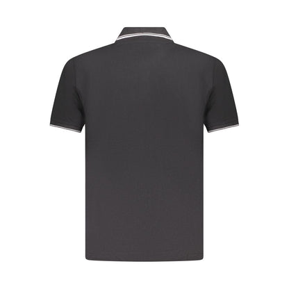 Polo Shirt by U.S. Grand Polo for men in cotton black & signature presents a sleek silhouette, featuring a refined and for a sleek finish.