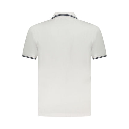 Polo Shirt by U.S. Grand Polo for men in cotton white presents a sleek silhouette, featuring a refined and for a sleek finish.