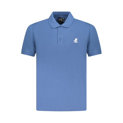 Polo Shirt by U.S. Grand Polo for men in cotton blue & signature presents a distinguished silhouette, showcasing a sophisticated and distinguished for a truly distinguished finish.