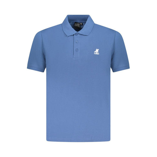 Polo Shirt by U.S. Grand Polo for men in cotton blue & signature presents a distinguished silhouette, showcasing a sophisticated and distinguished for a truly distinguished finish.