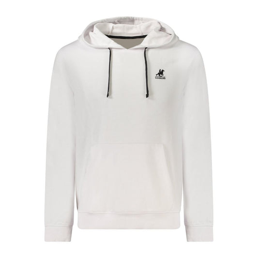 Hooded Sweatshirt Hoodie by U.S. Grand Polo for men in cotton polyester white features a slouchy chic silhouette, detailed with a slouchy chic and a signature hooded neckline for an elevated aesthetic.