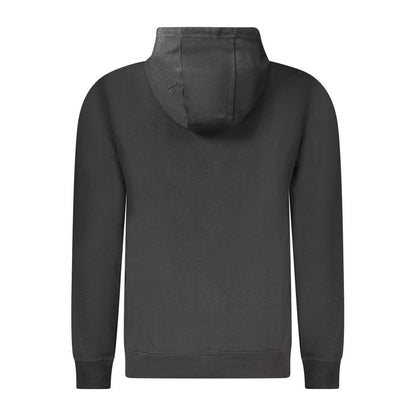 Hooded Sweatshirt Hoodie by U.S. Grand Polo for men in cotton polyester black features a slouchy chic silhouette, detailed with a slouchy chic and a signature hooded neckline for an elevated aesthetic.