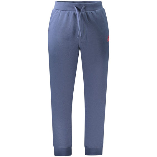 Joggers by U.S. Grand Polo for men in cotton polyester blue & signature features a refined silhouette with a refined , defined by a and a refined long for a refined finish.