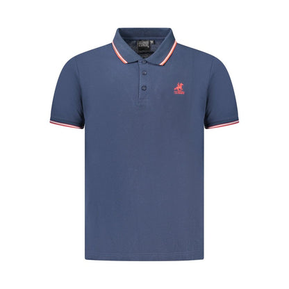 Polo Shirt by U.S. Grand Polo for men in cotton blue & signature presents a crisp silhouette, artfully detailed with a crisp and crisp .