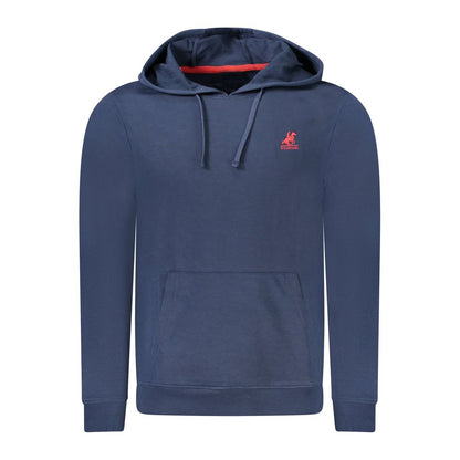 Hooded Sweatshirt Hoodie by U.S. Grand Polo for men in cotton polyester blue features an luminous silhouette, showcasing a sophisticated hooded neckline and for a truly luminous look.