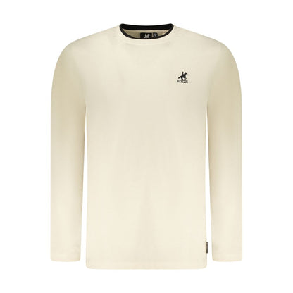 T-Shirt by U.S. Grand Polo for men in cotton beige showcases a unassuming silhouette, artfully detailed with a refined crew neckline and unassuming for a sophisticated, contemporary look.