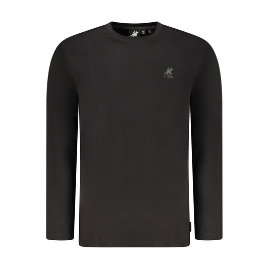 Polo Shirt by U.S. Grand Polo for men in cotton black & print presents a crisp silhouette, artfully detailed with a crisp and crisp crew neckline.