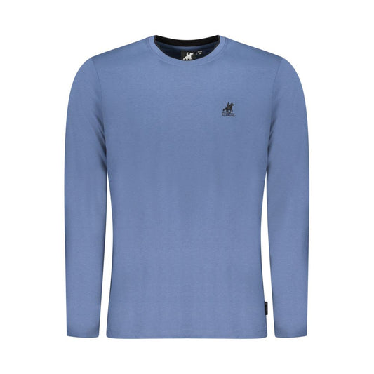 Polo Shirt by U.S. Grand Polo for men in cotton blue & signature presents a distinguished silhouette, showcasing a sophisticated crew neckline and distinguished for a truly distinguished finish.