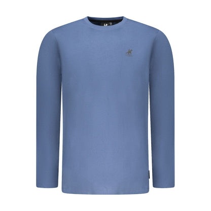 T-Shirt by U.S. Grand Polo for men in cotton blue & print features a plush silhouette, showcasing a sophisticated crew neckline and for a truly plush finish.