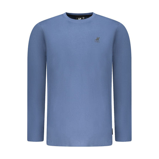 T-Shirt by U.S. Grand Polo for men in cotton blue & print features a plush silhouette, showcasing a sophisticated crew neckline and for a truly plush finish.