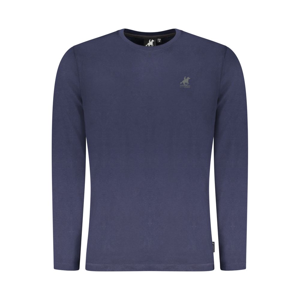 Polo Shirt by U.S. Grand Polo for men in cotton blue, signature & print presents a crisp silhouette, artfully detailed with a crisp and crisp crew neckline.