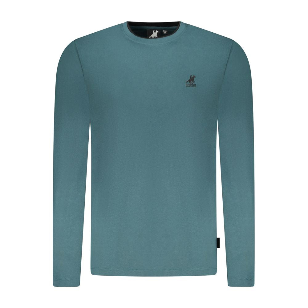 T-Shirt by U.S. Grand Polo for men in cotton green & signature showcases a fashionable silhouette, elegantly detailed with a fashionable and crew neckline for a sophisticated, high-fashion look.