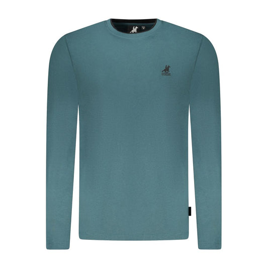 T-Shirt by U.S. Grand Polo for men in cotton green & signature showcases a fashionable silhouette, elegantly detailed with a fashionable and crew neckline for a sophisticated, high-fashion look.
